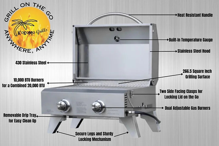 KoKoMo Portable Tabletop BBG Grill